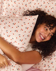 Satin Pillowcase - Cherry Print