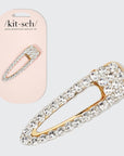 Metal Rhinestone Large Open Shape Hair Clip