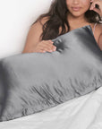 Satin King Pillowcase - Charcoal