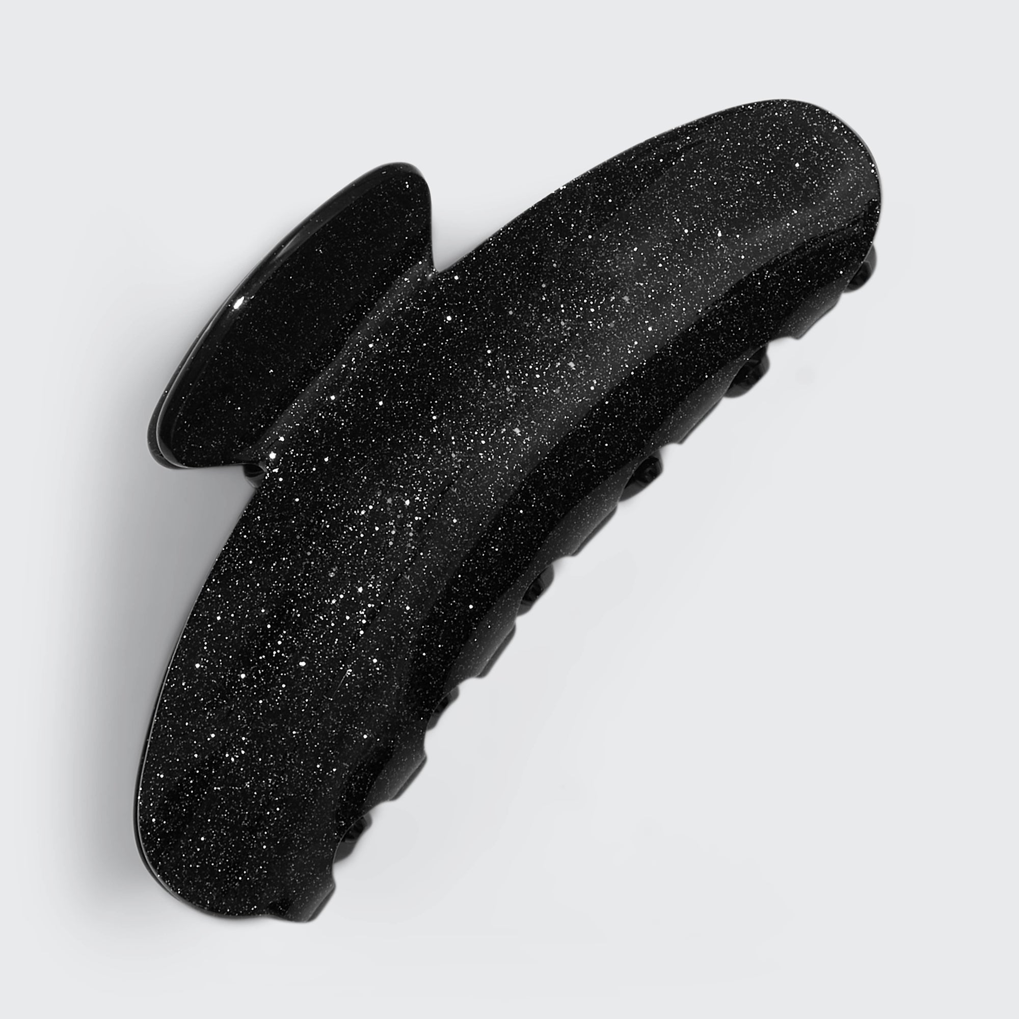 Black Glitter Recycled Plastic Claw Clip