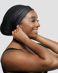 Satin-Lined Waterproof Adjustable Swim Cap