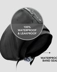 Satin-Lined Waterproof Adjustable Swim Cap