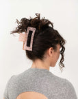 Rose Quartz Claw Clip