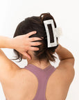 White Pearl Claw Clip