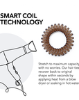 Waterproof Spiral Hair Tie Coils