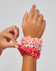 Ruched Satin Scrunchies