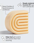 Coconut Oil Conditioner Bar & Mask for Dry Damaged Hair