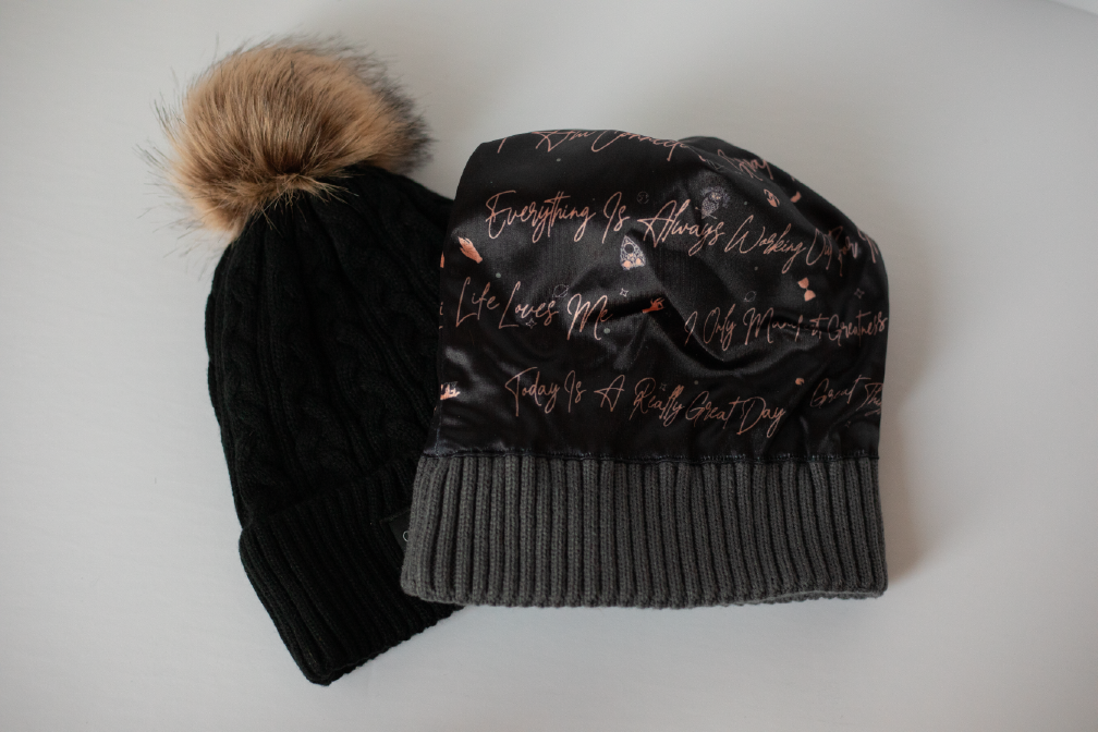Satin-Lined Toque - Grey