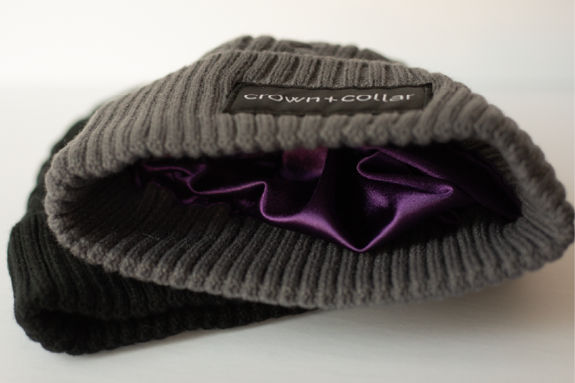 Satin-Lined Toque - Grey