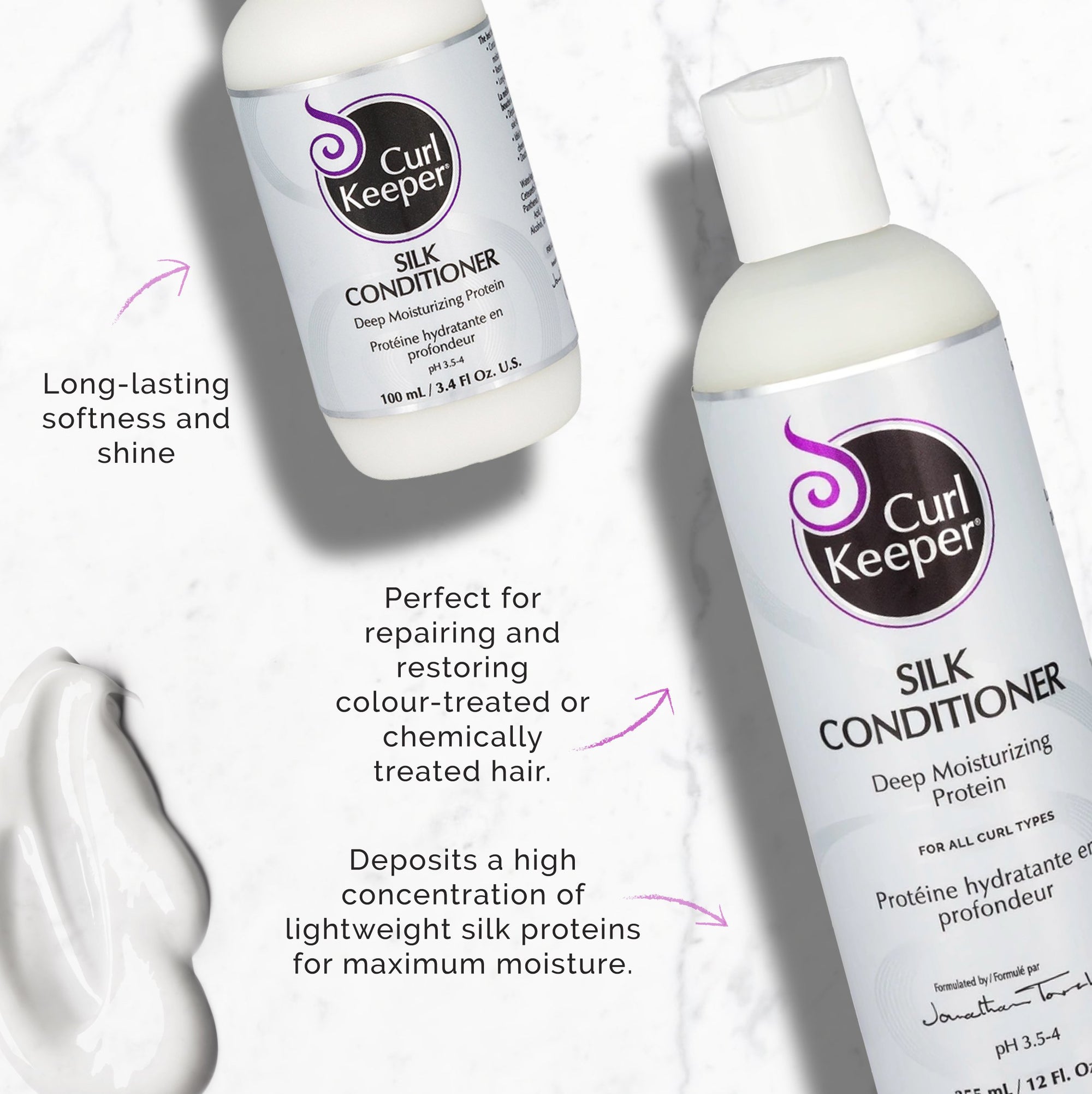 Curl Keeper Silk Conditioner (Formerly Pure Silk Protein) (Travel Size) - Shop Now at Curl Warehouse