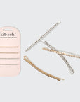 Metal Rhinestone Extra Long Bobby Pins