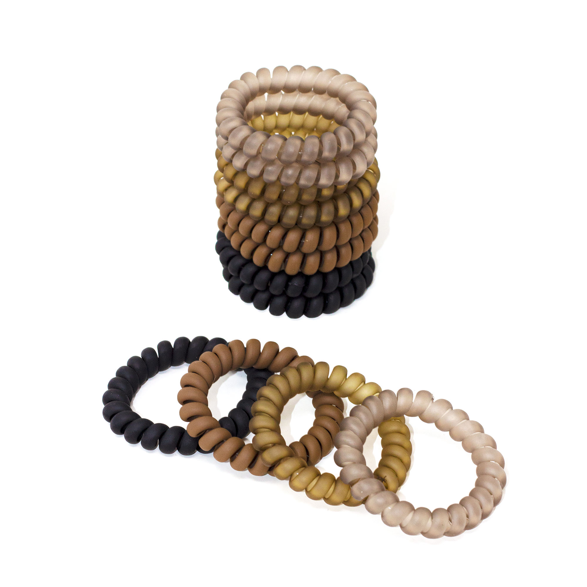 Waterproof Spiral Hair Tie Coils