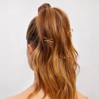 Metal Enamel Bow & Bobby Pins