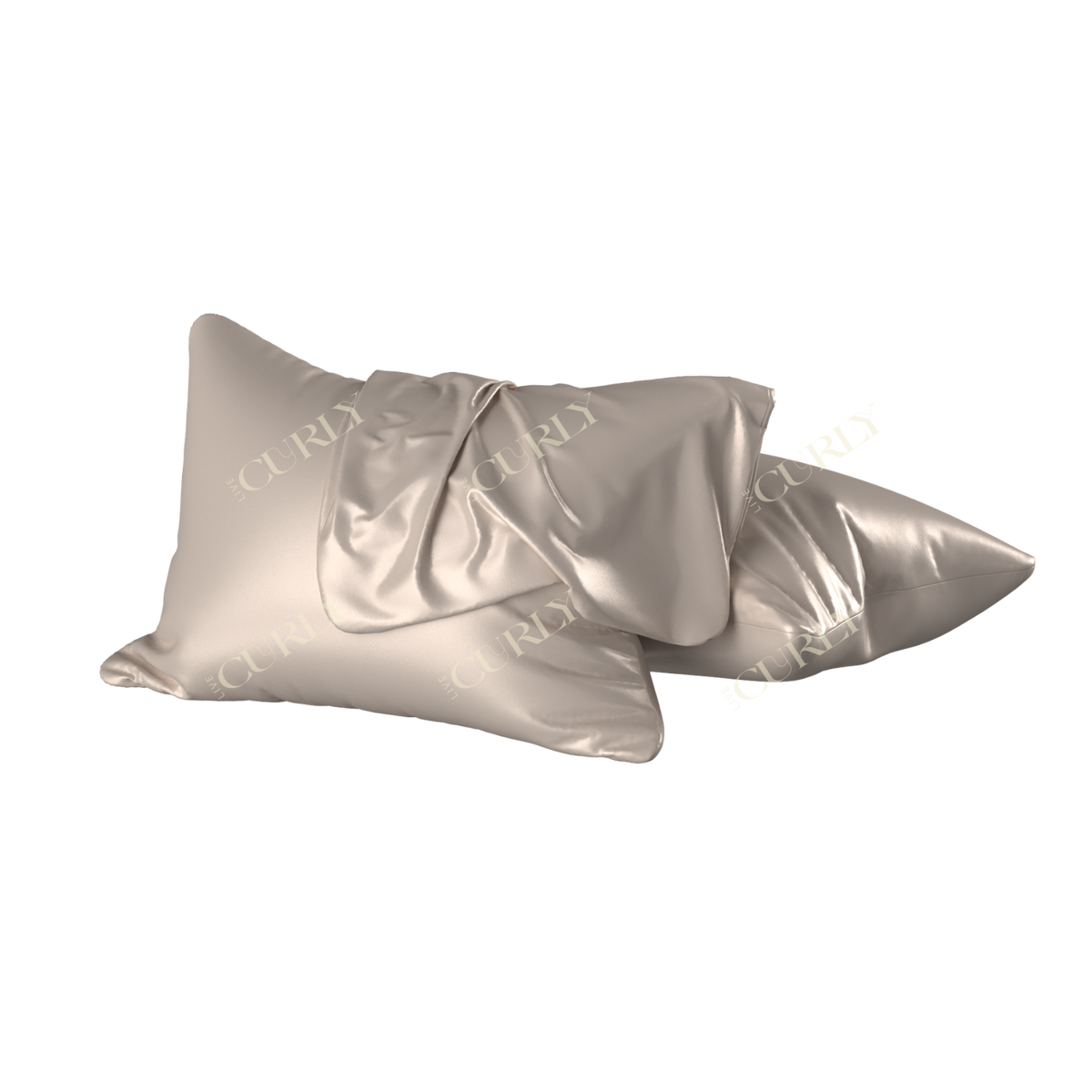 Live Curly Satin Pillowcase - King