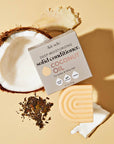Coconut Oil Conditioner Bar & Mask for Dry Damaged Hair