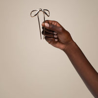 Mini Metal Bow French Hair Pin