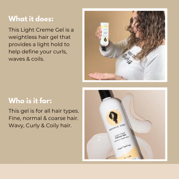 Bounce curl light creme gel curling promo lotion