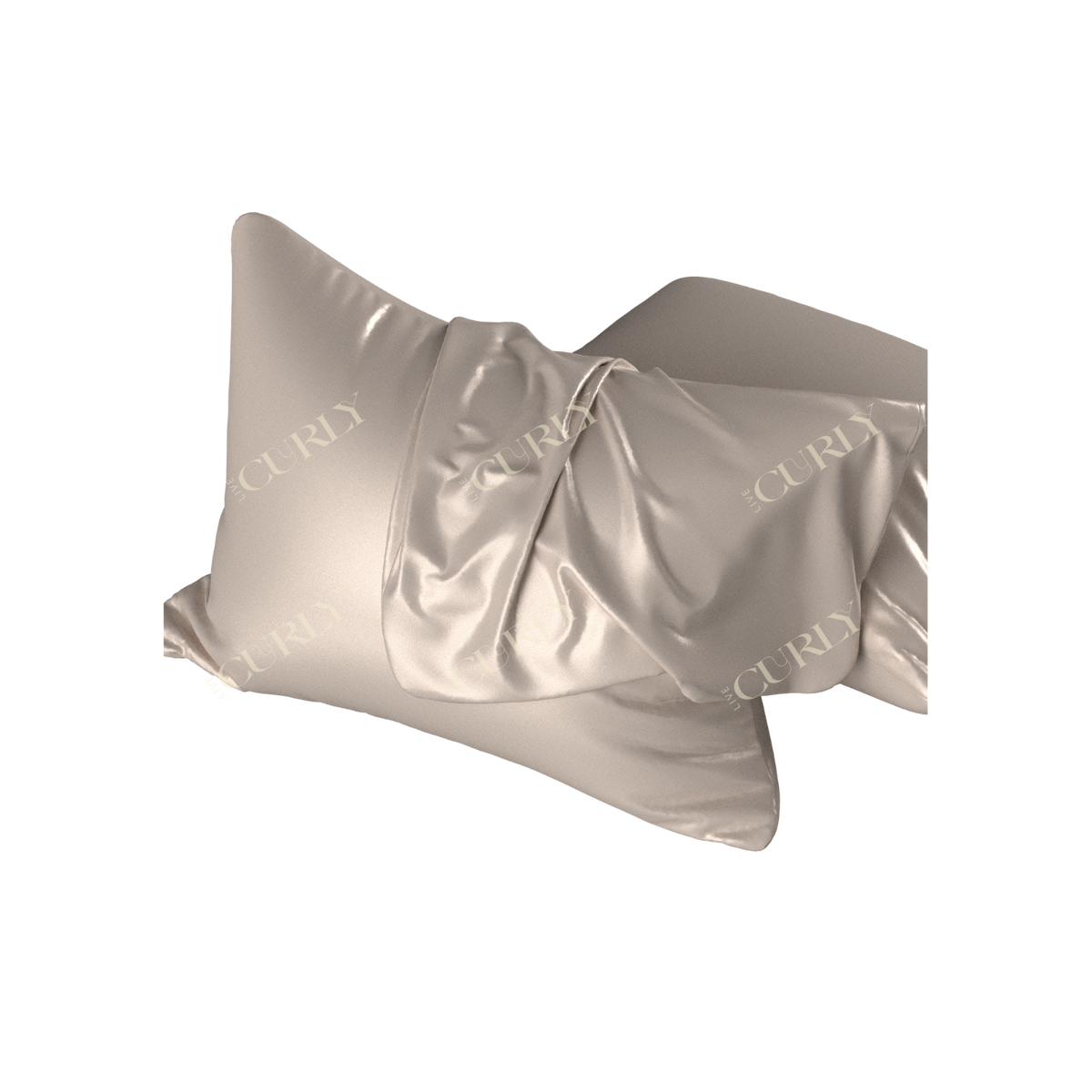 Live Curly Satin Pillowcase - King