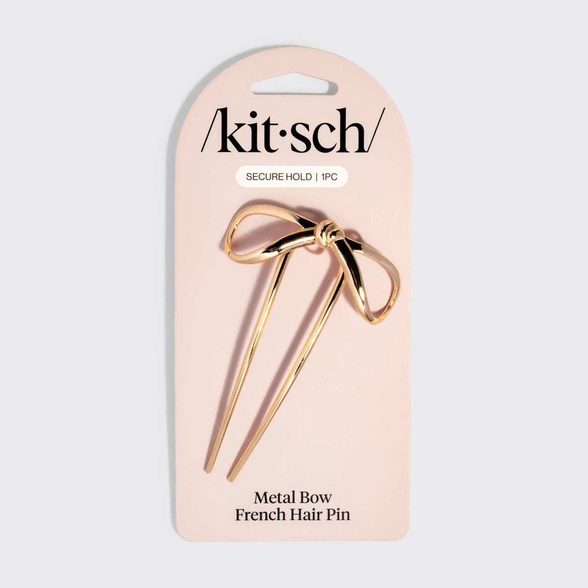Mini Metal Bow French Hair Pin