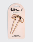 Mini Metal Bow French Hair Pin