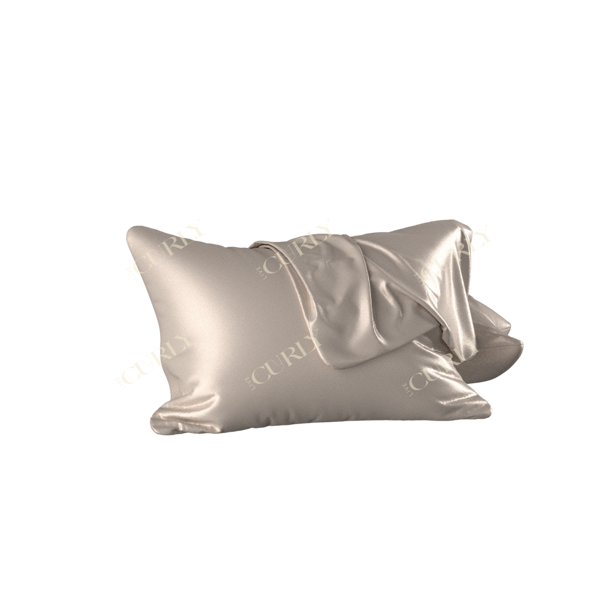 Live Curly Satin Pillowcase - King
