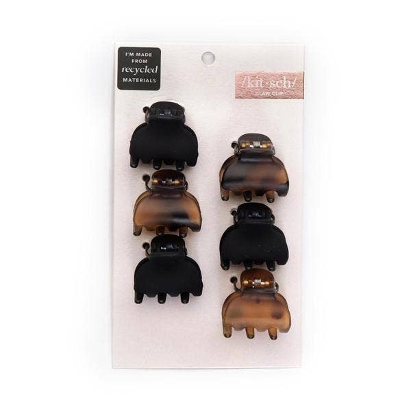 Recycled Plastic X-Small Claw Clips