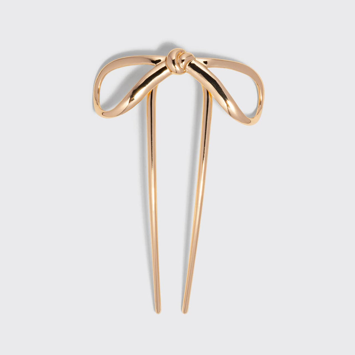 Mini Metal Bow French Hair Pin
