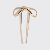 Mini Metal Bow French Hair Pin