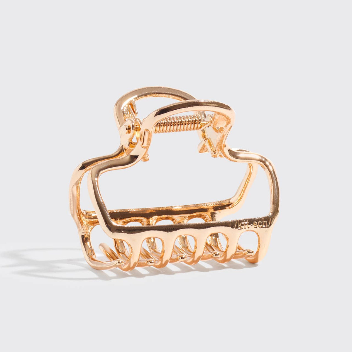 Metal Medium Open Shape Puffy Claw Clip