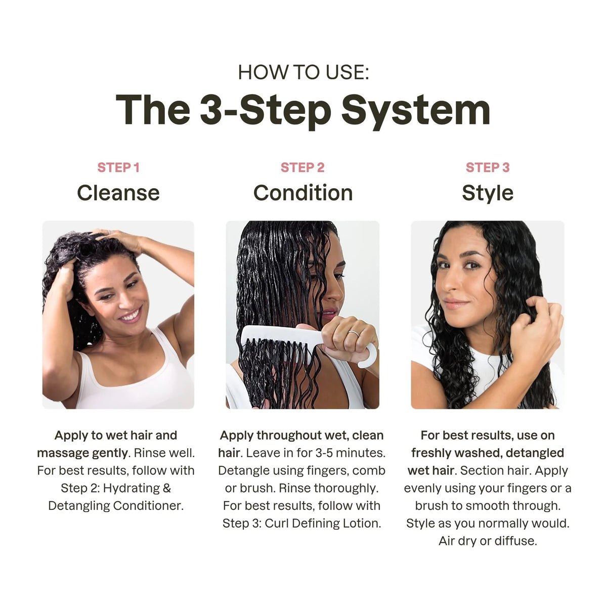 LUS Brands | Love Ur Curls 3 Step System - Fragrance-Free