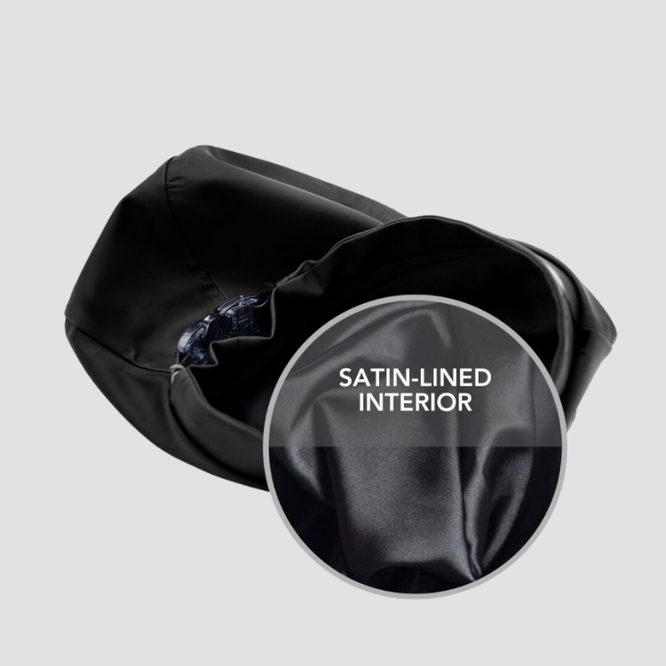 Satin-Lined Waterproof Adjustable Swim Cap - Adult & Kids Sizes