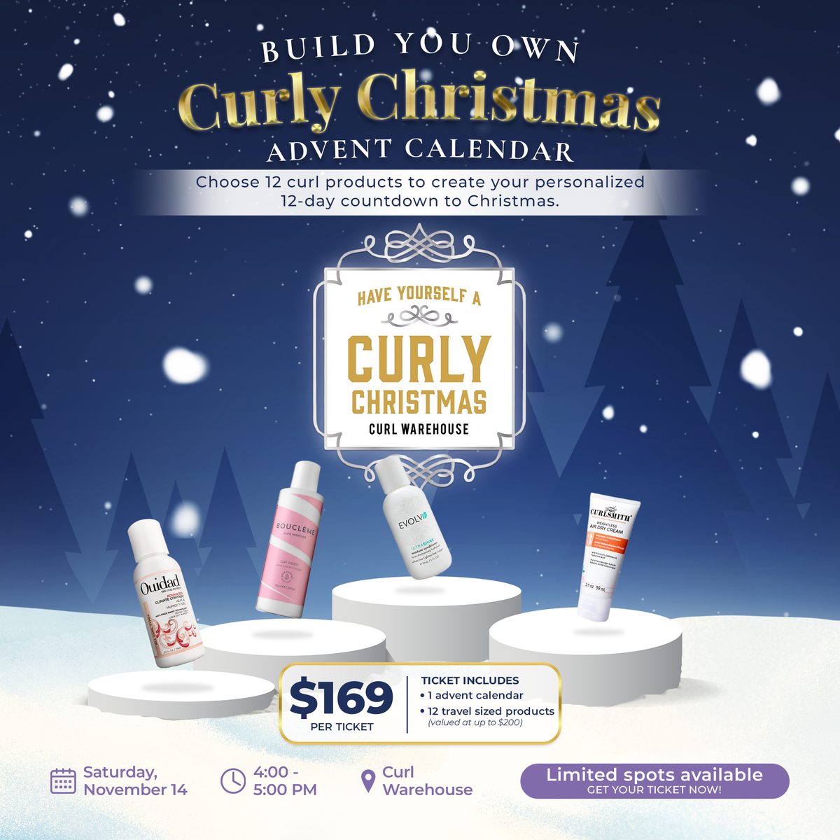 Create Your Own Curly Advent Calendar Ticket