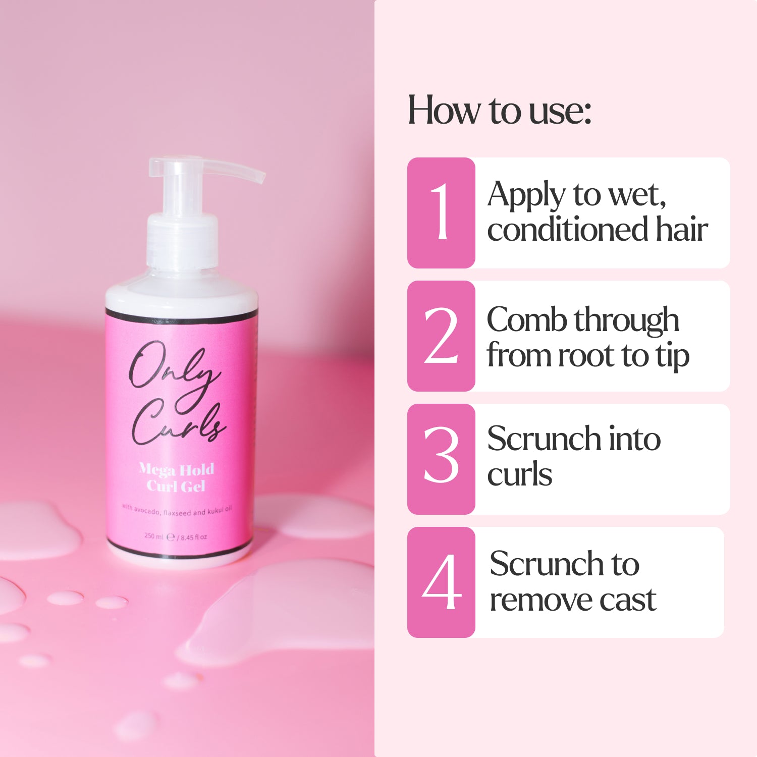 Only Curls Mega Hold Curl Gel | Curl Warehouse
