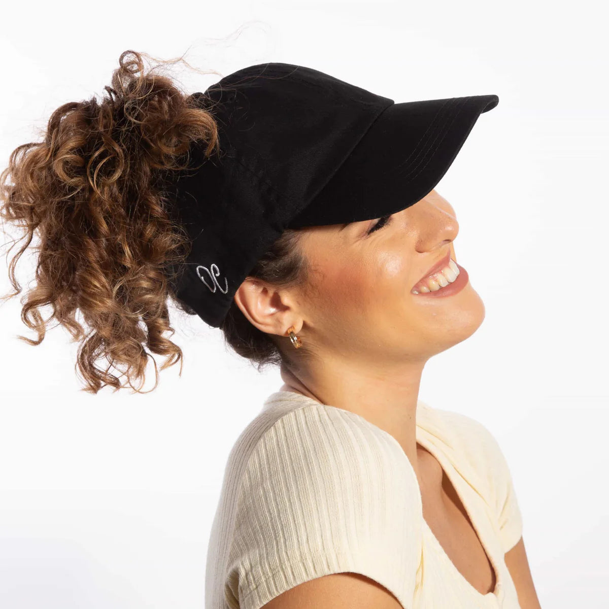 Satin Lined Baseball Cap - Open Back