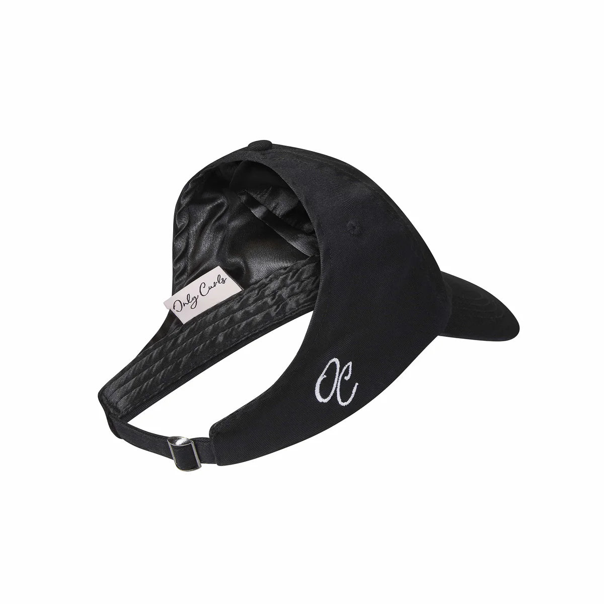 Satin Lined Baseball Cap - Open Back