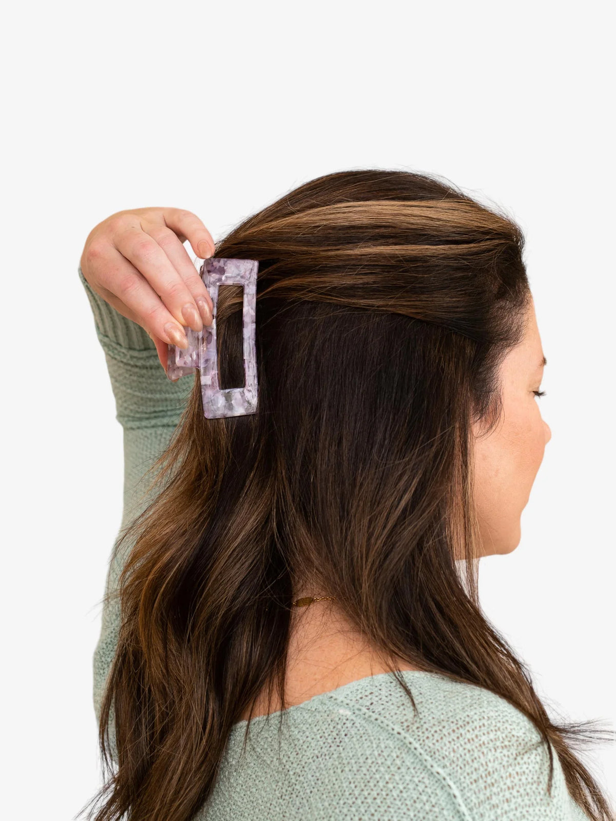 Purple Claw Clip