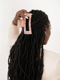 Rose Quartz Claw Clip