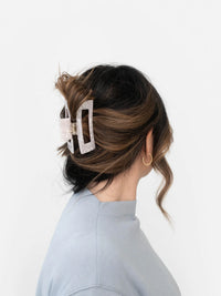 White Pearl Claw Clip