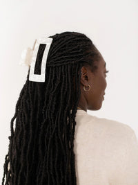 White Pearl Claw Clip
