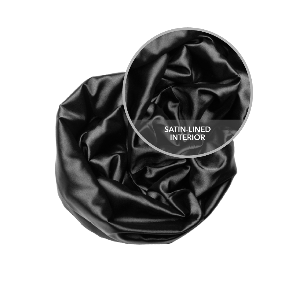 Satin-Lined Sleep Cap