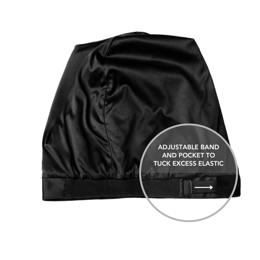 Satin-Lined Sleep Cap