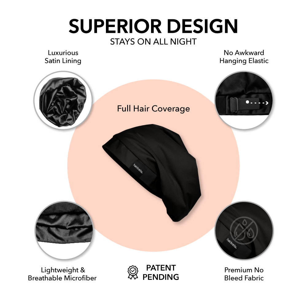 Satin-Lined Sleep Cap
