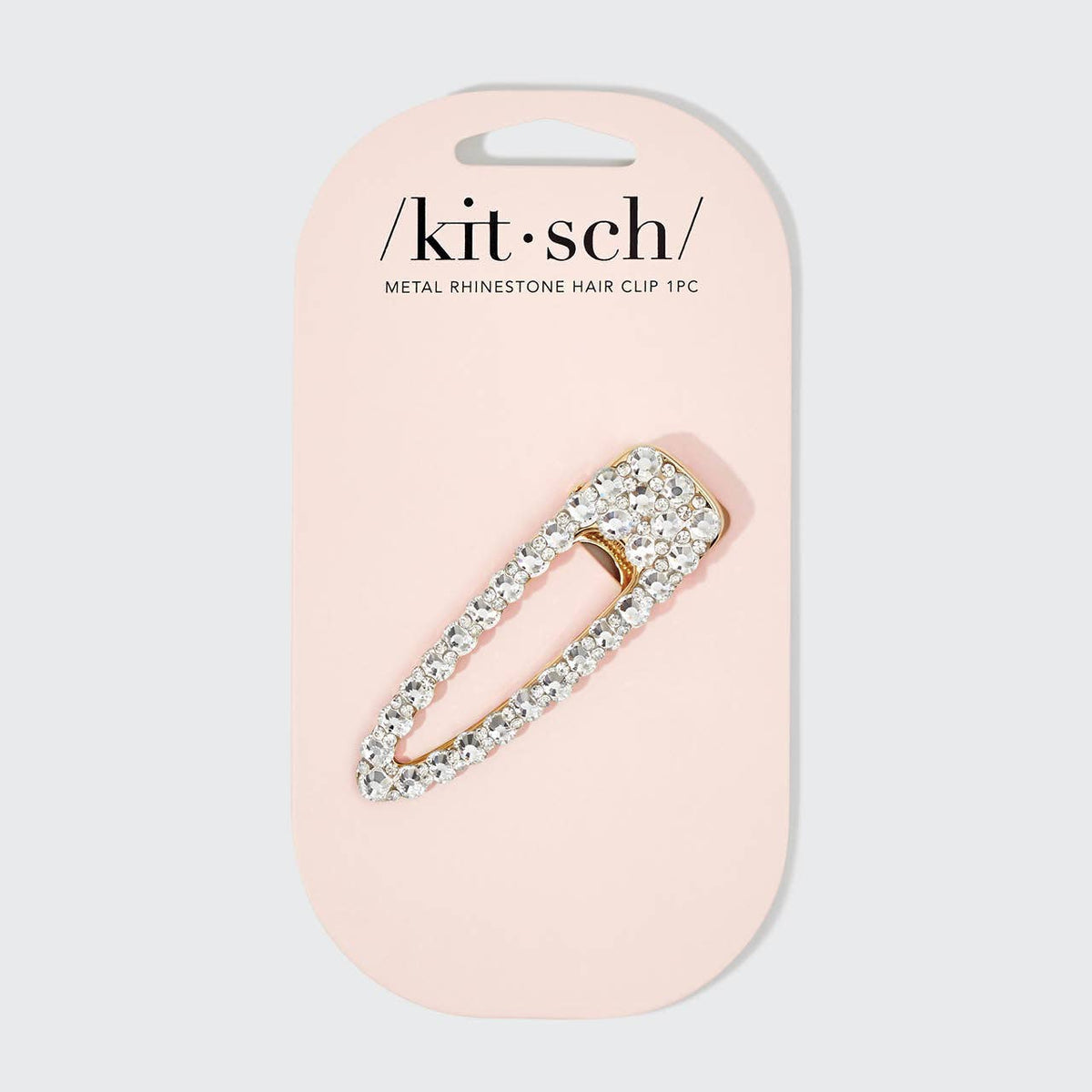 Metal Rhinestone Large Open Shape Hair Clip