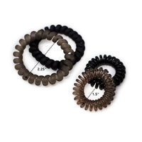 Waterproof Spiral Hair Tie Coils