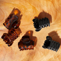 Recycled Plastic Mini Puffy Claw Clips