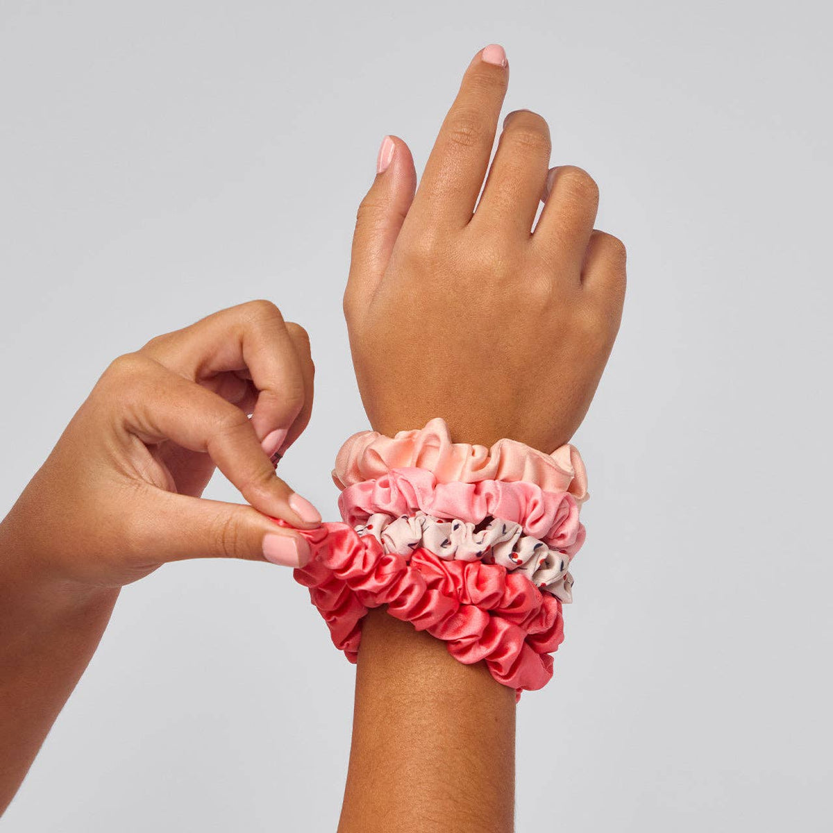 Ruched Satin Scrunchies