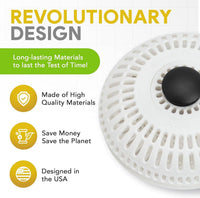ShowerShroom Stealth Shower Hair Drain Catcher