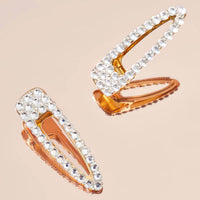Metal Rhinestone Large Open Shape Hair Clip