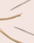 Metal Rhinestone Extra Long Bobby Pins