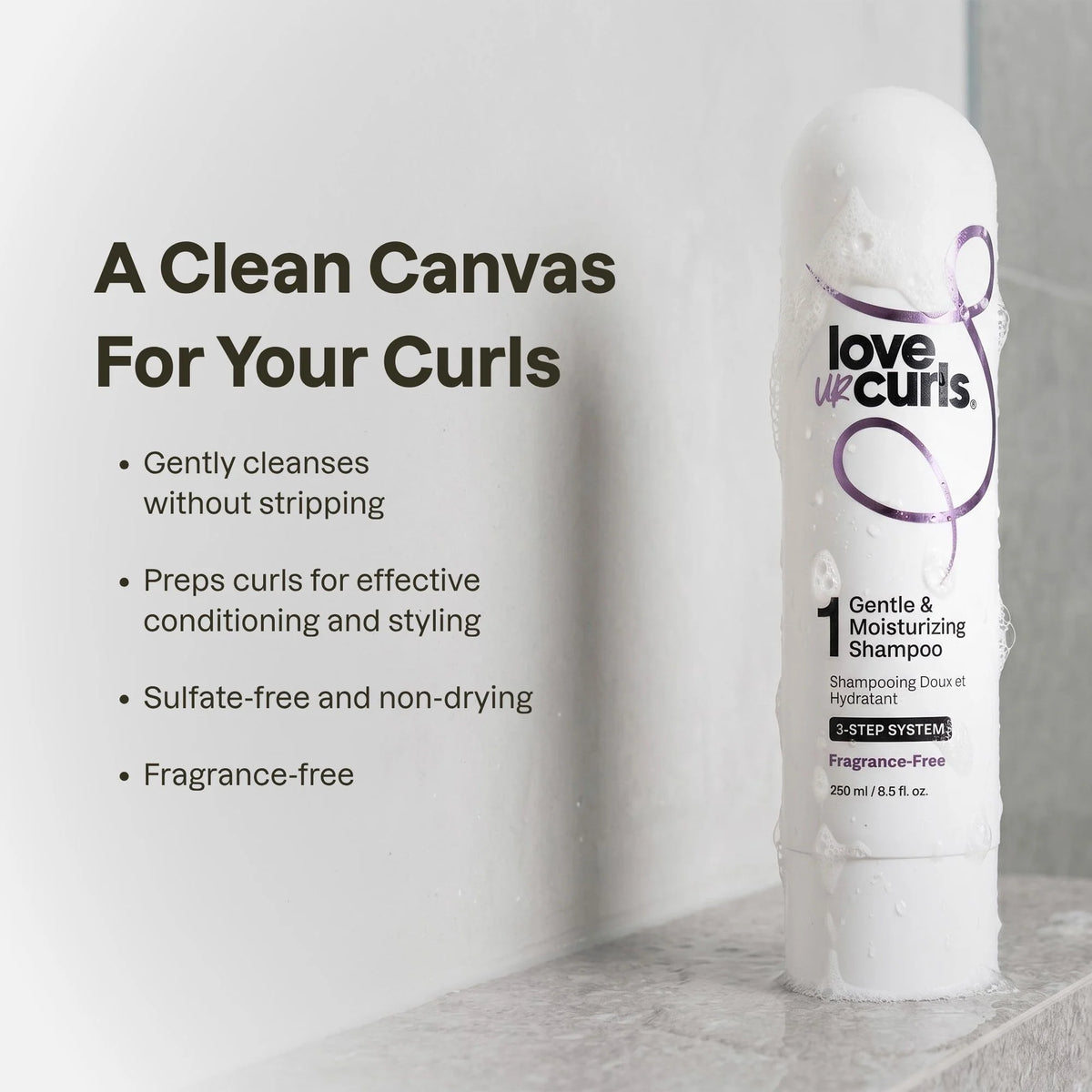 Love Ur Curls Gentle & Moisturizing Shampoo - Fragrance-Free